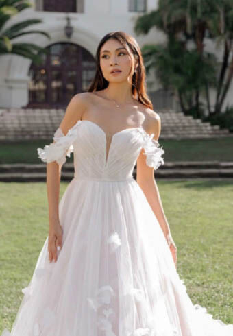 Model wearing a ballgowns dress