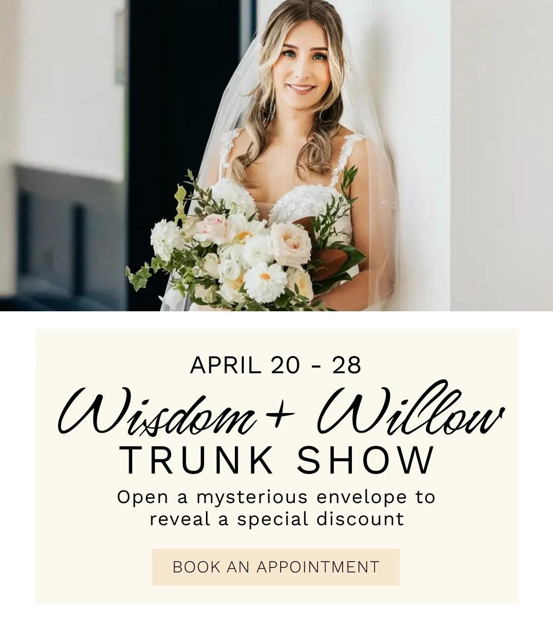 Wisdom and Willow Trunk Show banner for mobile